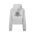 Cropped Zip-Through Hoodie
